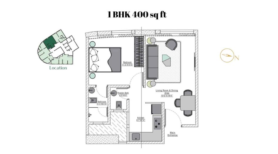 Aplite-Green-Stone-Heritage-I-Floor-Plan-1-BHK-400-sqft